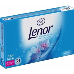3x Lenor Droogtrommeldoekjes April Fris 34 stuks