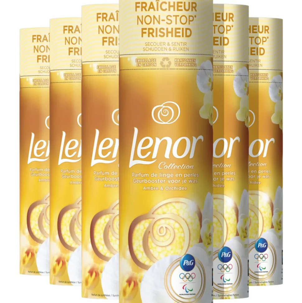 6x Lenor In-Wash Geurbooster Gouden Orchidee 19 wasbeurten 235 gr
