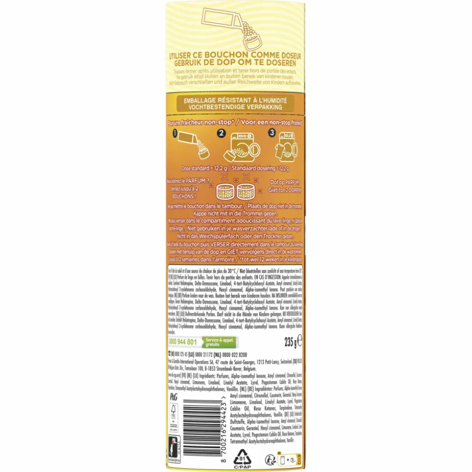 6x Lenor In-Wash Geurbooster Gouden Orchidee 19 wasbeurten 235 gr
