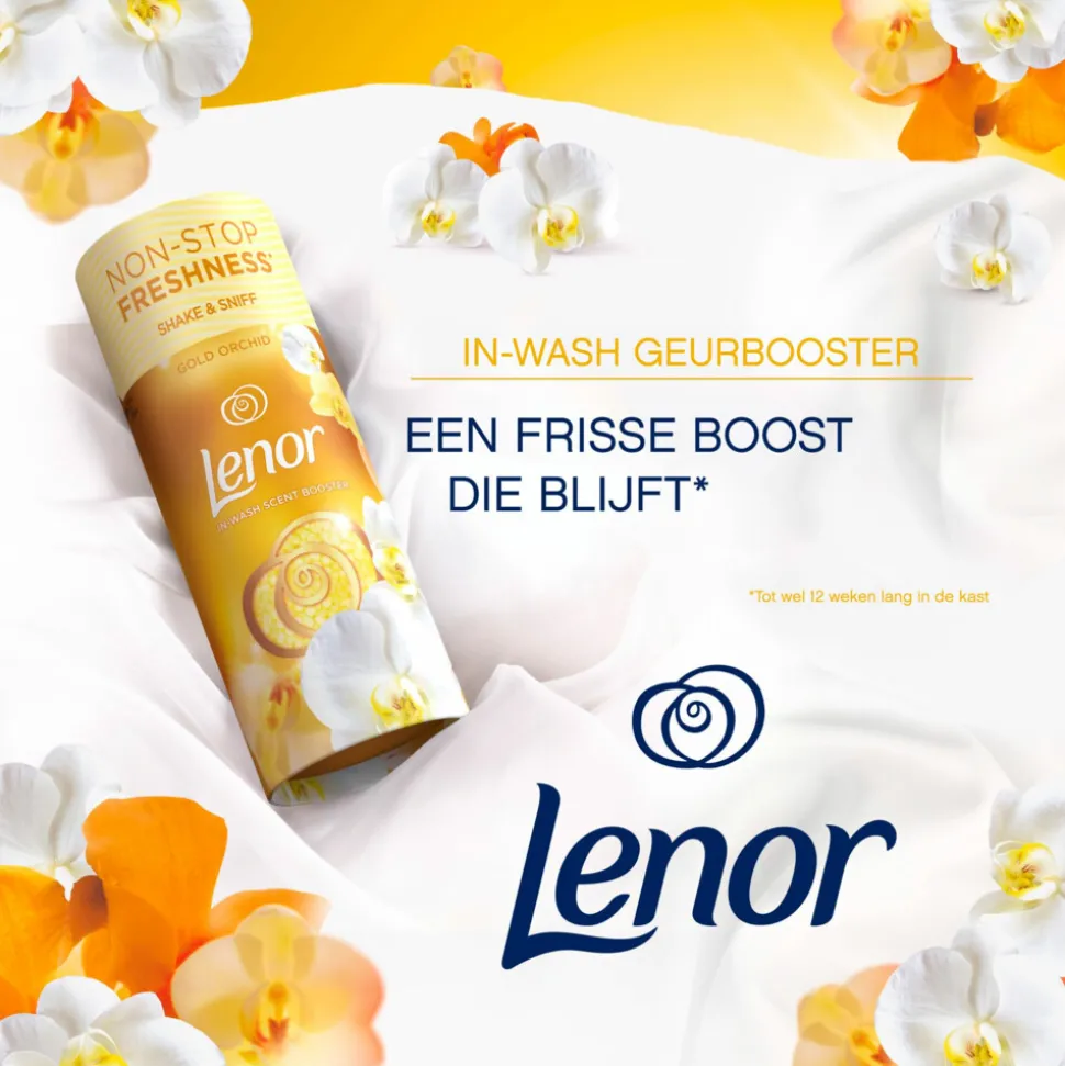 6x Lenor In-Wash Geurbooster Gouden Orchidee 495 gr
