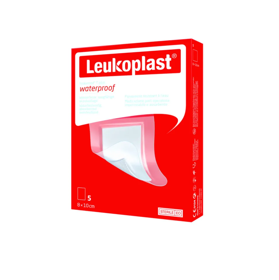 2x Leukoplast Leukomed® T plus Eilandpleister 8 cm x 10 cm 5 stuks