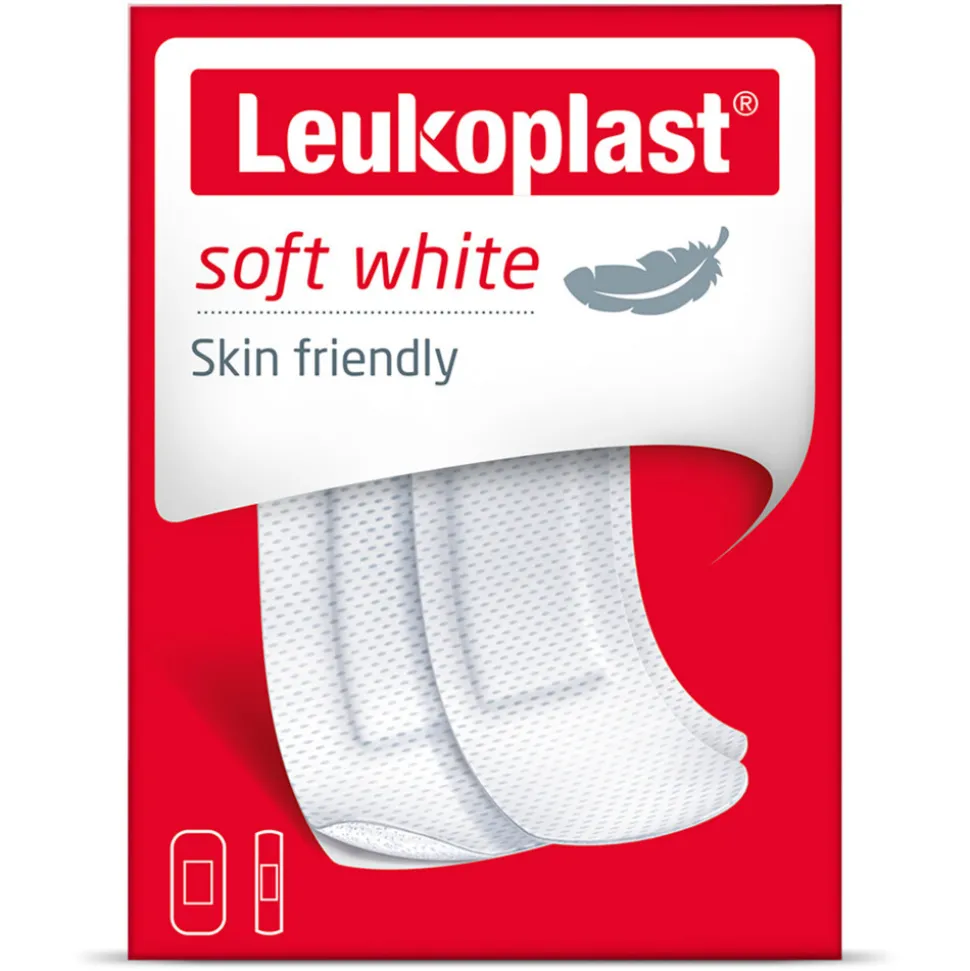 10x Leukoplast Pleisters Zacht Wit 20 stuks