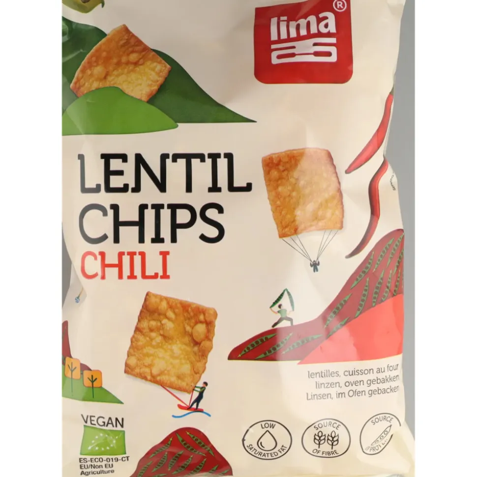 12x Lima Lentil Chips Chili 90 gr