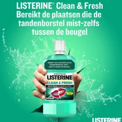3x Listerine Mondwater Clean & Fresh zonder Alcohol 500 ml