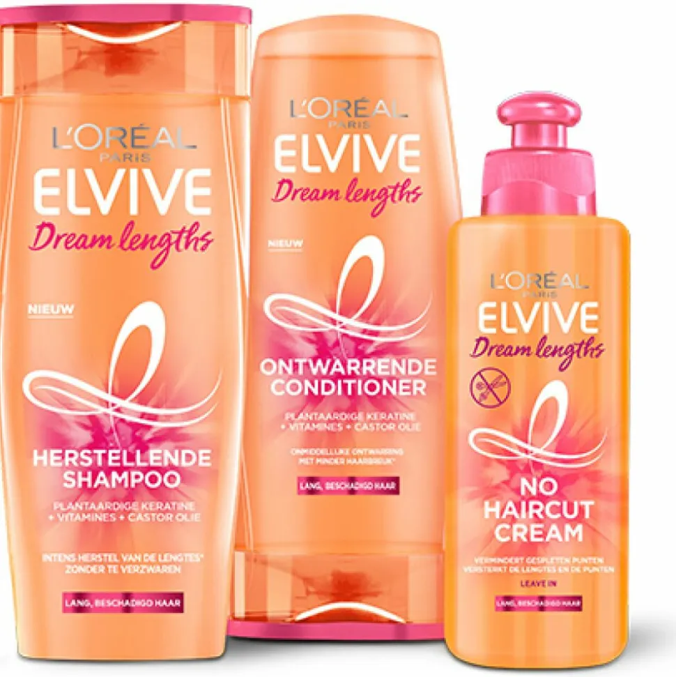 6x L'Oréal Elvive Dream Lengths No Haircut Cream 200 ml