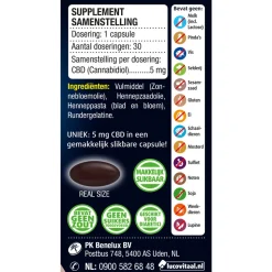2x Lucovitaal CBD Cannabidiol 5 mg 30 capsules