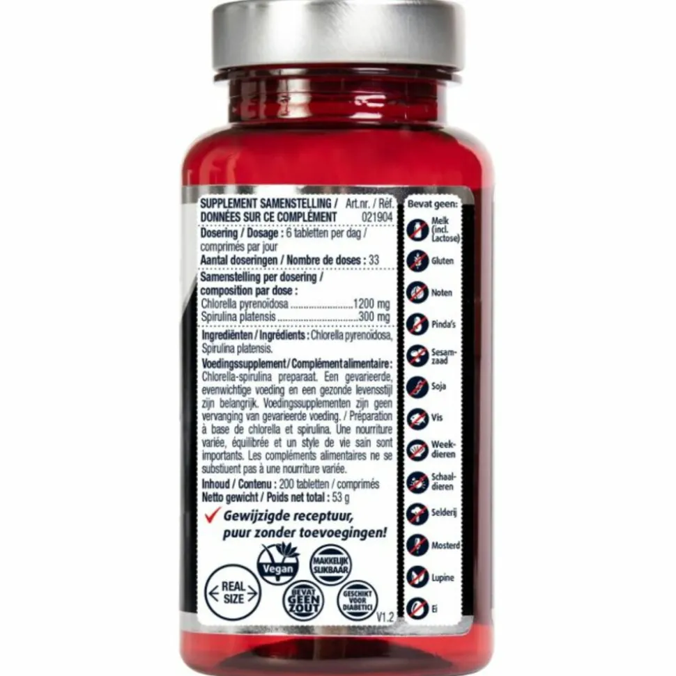 2x Lucovitaal Chlorella Spirulina 200 tabletten