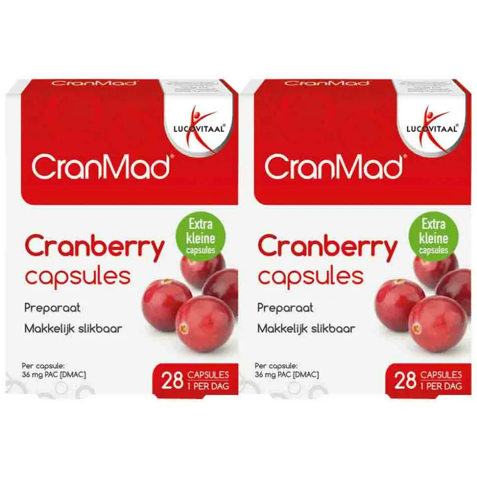2x Lucovitaal CranMad Cranberry 28 capsules
