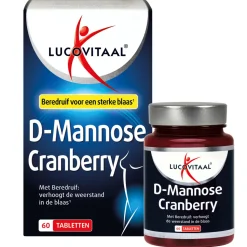 2x Lucovitaal D-Mannose Cranberry Blaasfunctie 60 tabletten
