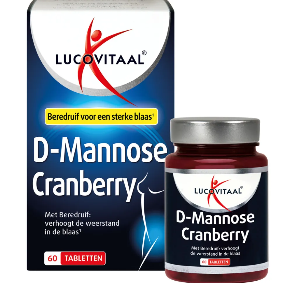 2x Lucovitaal D-Mannose Cranberry Blaasfunctie 60 tabletten