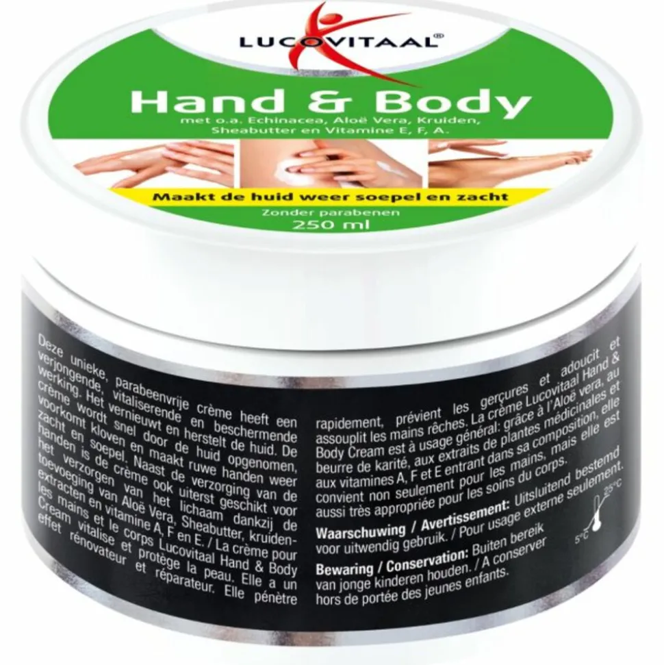 2x Lucovitaal Hand en Body Crème Echinacea & Aloë Vera 250 ml