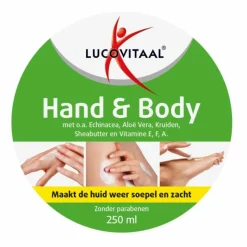 2x Lucovitaal Hand en Body Crème Echinacea & Aloë Vera 250 ml