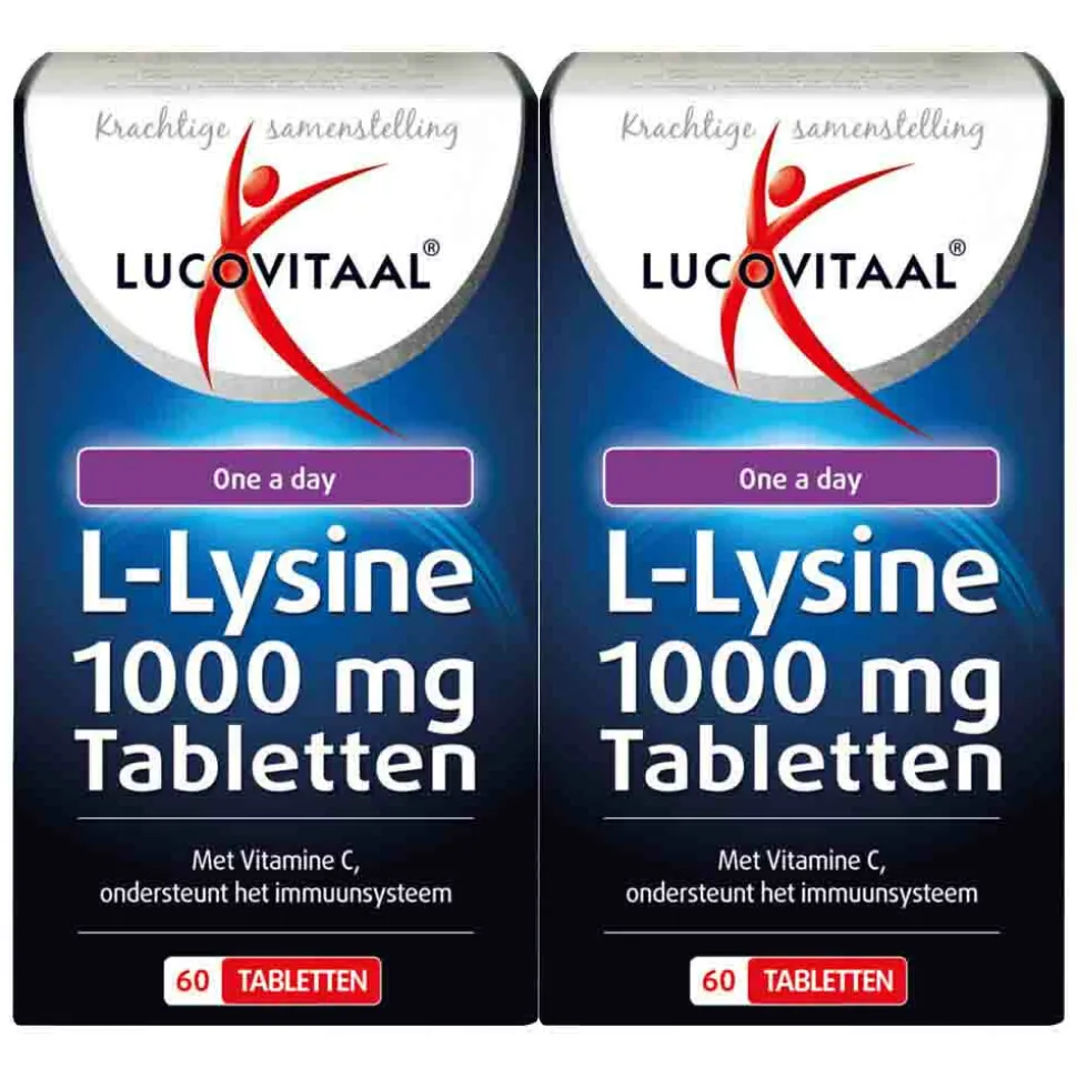 2x Lucovitaal L-Lysine 1000 mg 60 tabletten
