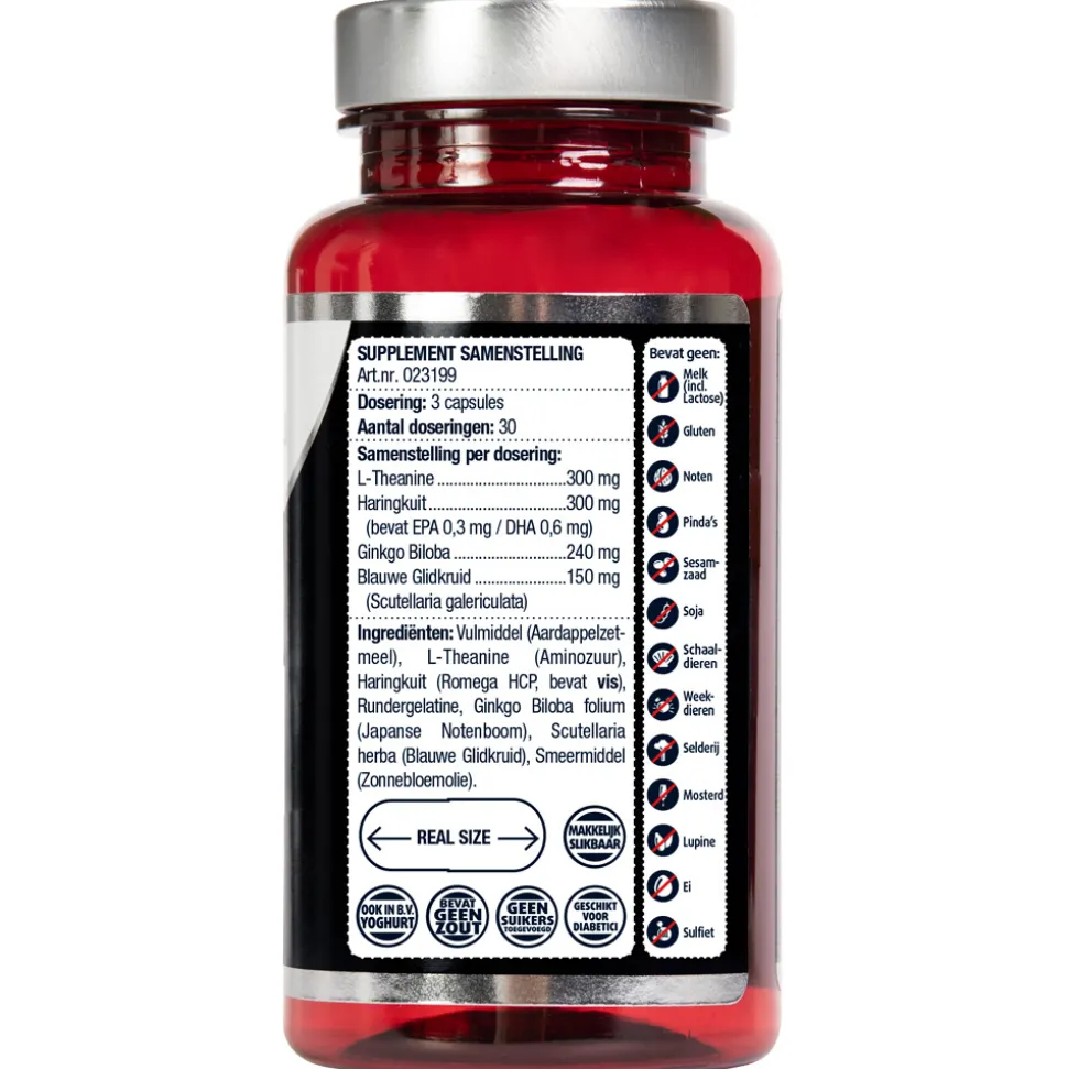 2x Lucovitaal L-theanine Omega 3 90 capsules