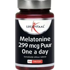 2x Lucovitaal Melatonine Puur 0.299mg 500 tabletten