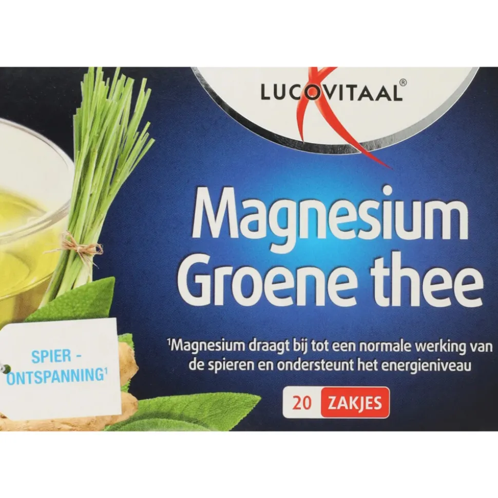 2x Lucovitaal Thee Magnesium 20 stuks