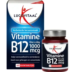 2x Lucovitaal Vitamine B12 1000mcg 60 kauwtabletten