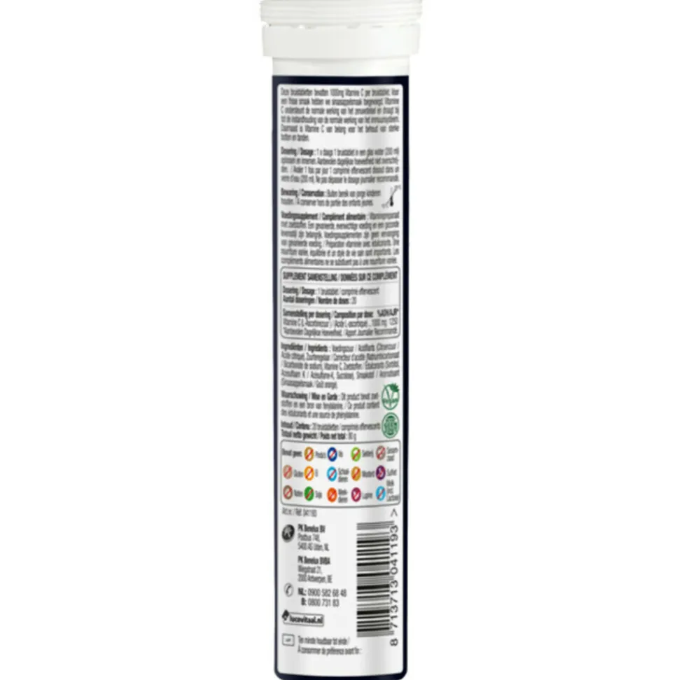 2x Lucovitaal Vitamine C 1000mg 20 bruistabletten
