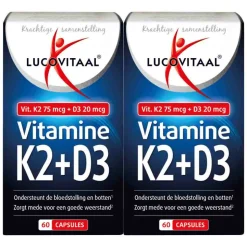 2x Lucovitaal Vitamine K2 + D3 60 capsules
