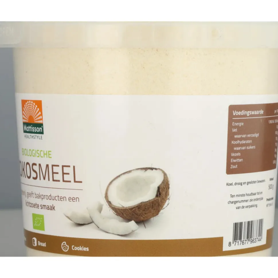 3x Mattisson Kokosmeel Bio 500 gr