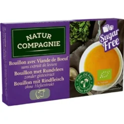 12x Natur Compagnie Runderbouillon Glutenvrij Bio 8 stuks