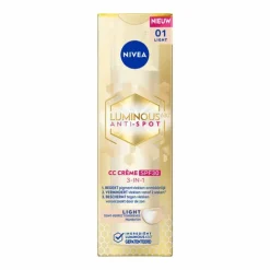 3x NIVEA Luminous630 CC Cream SPF 30 Light 40 ml