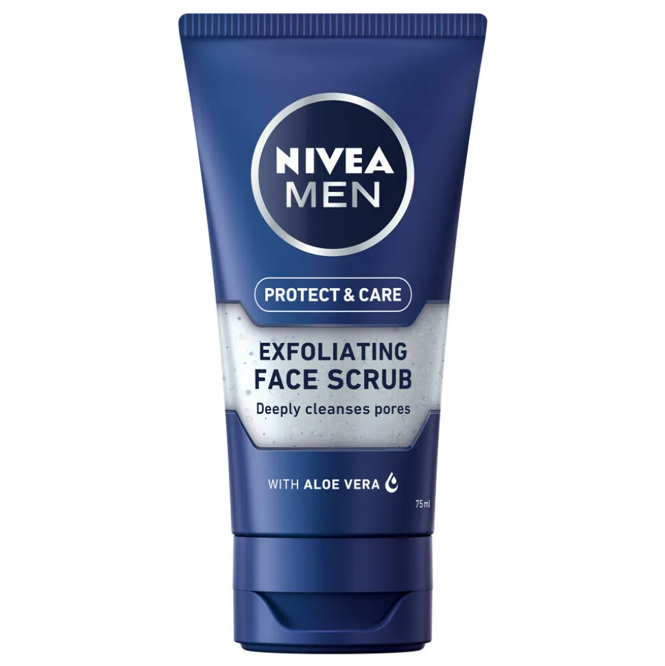 6x NIVEA Men Protect en Care Gezichtsscrub 75 ml