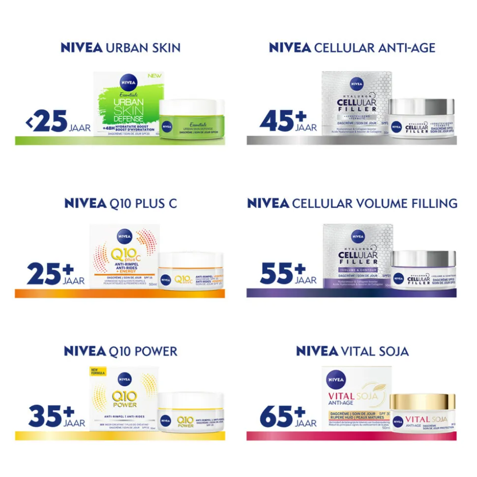 3x NIVEA Q10 Nachtcrème Anti-Rimpel Verstevigend 50 ml