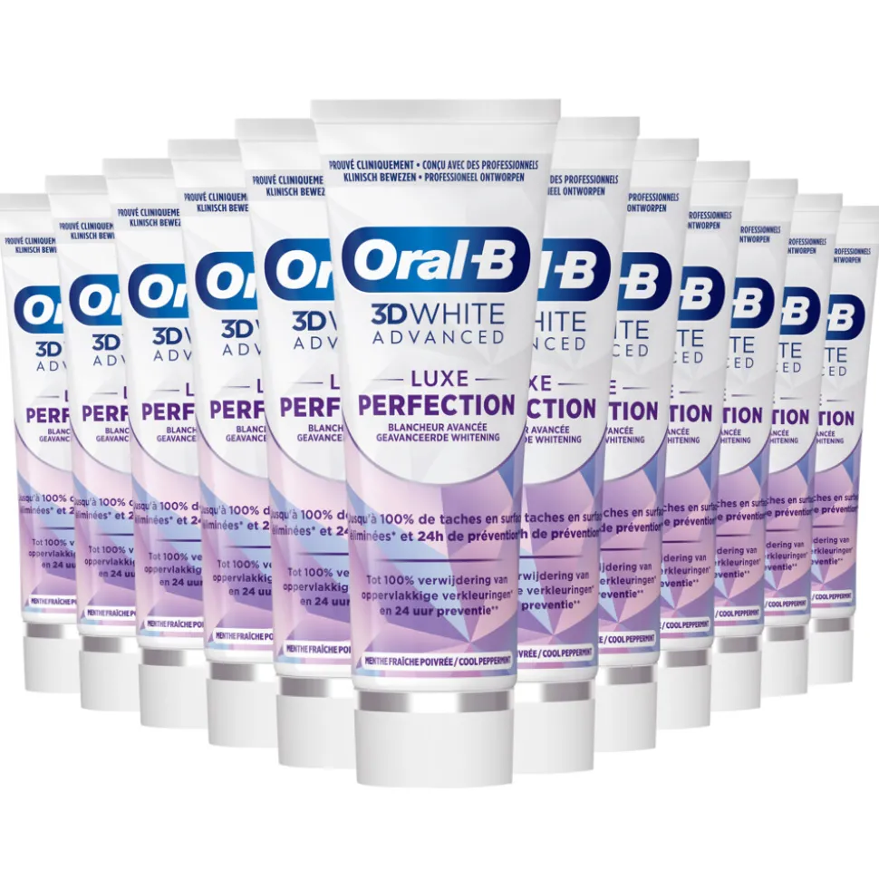 12x Oral-B Tandpasta 3DWhite Advanced Luxe Perfection 75 ml