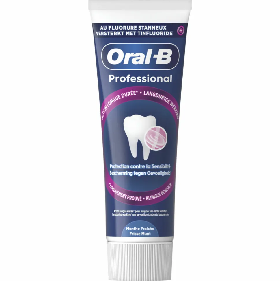12x Oral-B Tandpasta Professional Bescherming Gevoelige Tanden Frisse Munt 75 ml
