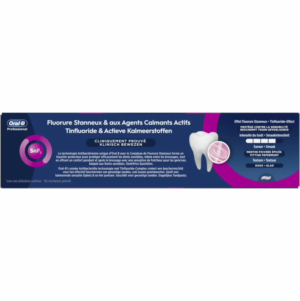 12x Oral-B Tandpasta Professional Bescherming Gevoelige Tanden Frisse Munt 75 ml