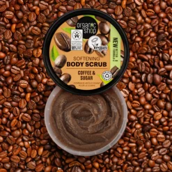 6x Organic Shop Body Scrub Brazilian Coffee 250 ml