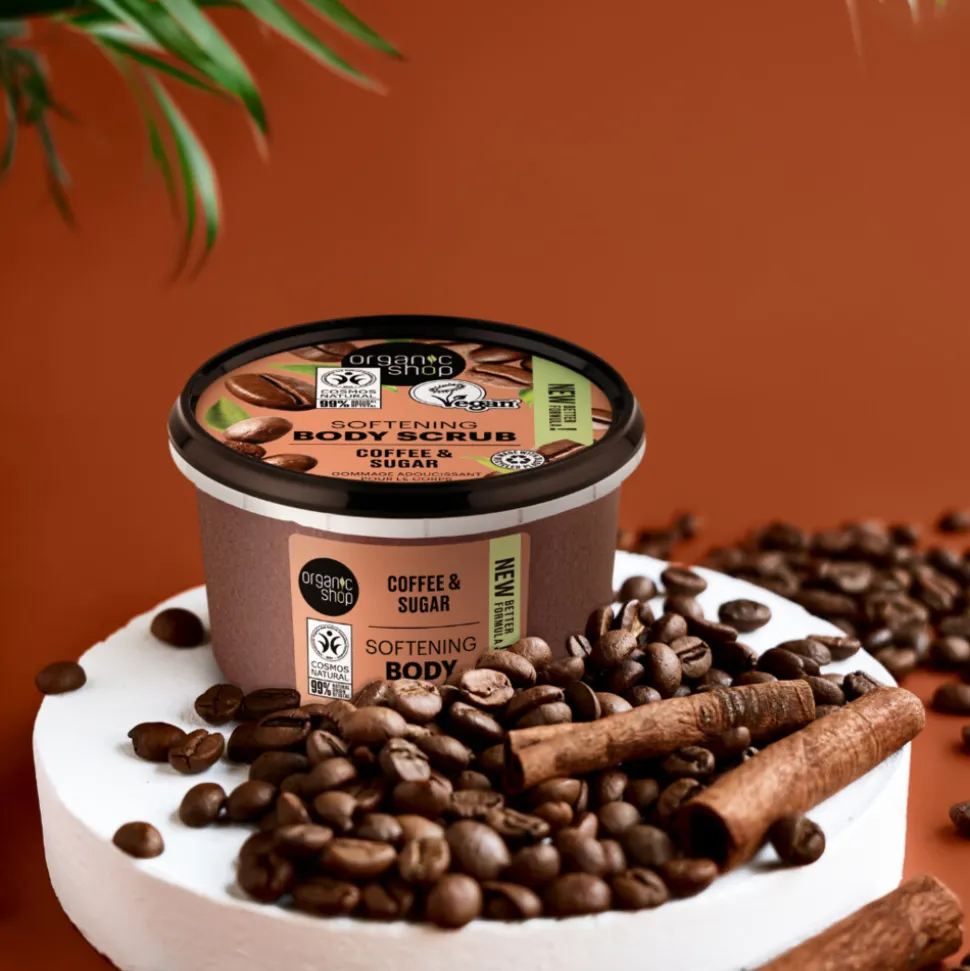 6x Organic Shop Body Scrub Brazilian Coffee 250 ml