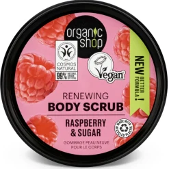 6x Organic Shop Body Scrub Raspberry Cream 250 ml