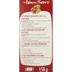 3x Pain fleur Crackers Kastanje 150 gr