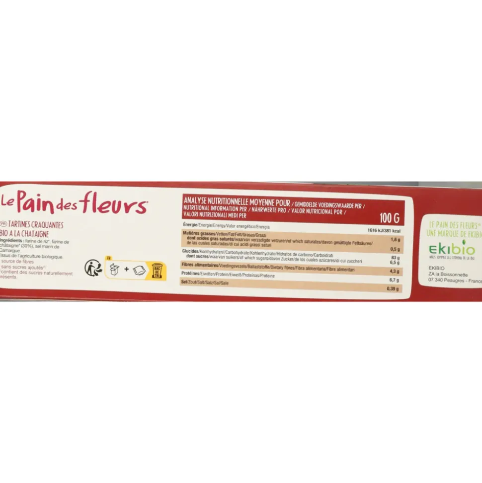 3x Pain fleur Kastagne Cracker Bio 300 gr