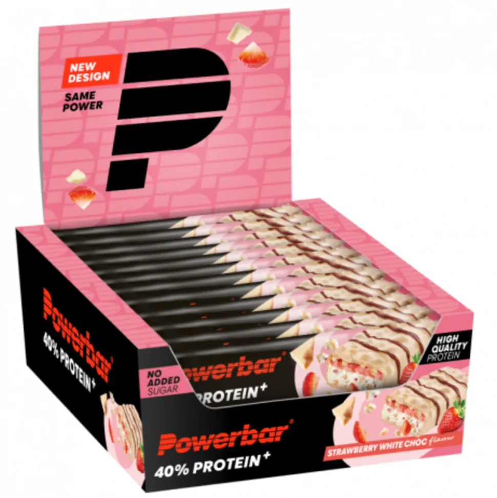12x PowerBar Proteine + Crisp Strawberry White Choc 40 gr