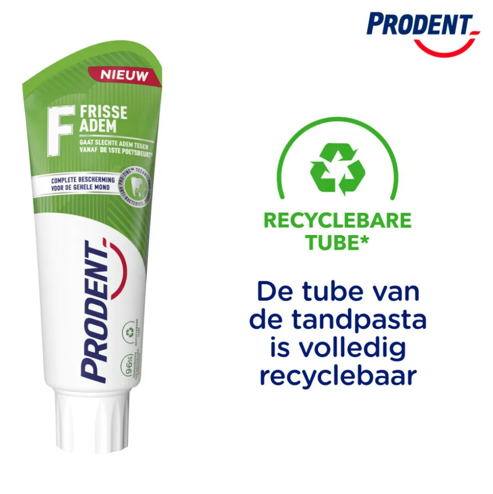 12x Prodent Tandpasta Frisse Adem 75 ml