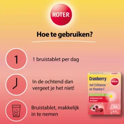 3x Roter Cranberry Bruis 20 bruistabletten