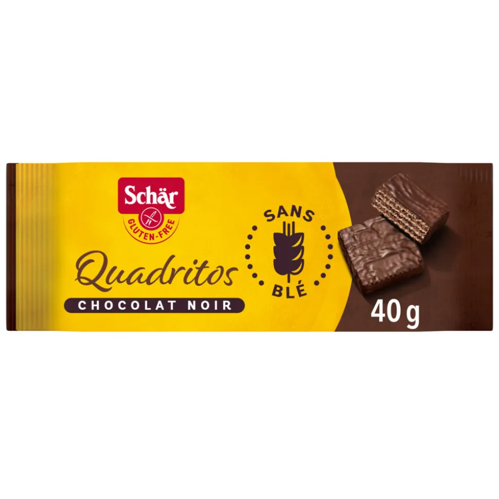 20x Schar Quadritos Cacaowafels 40 gr