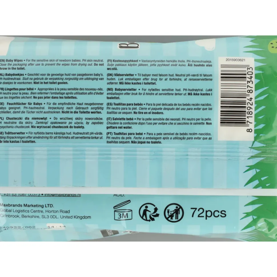 24x Sence Baby Billendoekjes Sensitive 72x24 = 1728 stuks