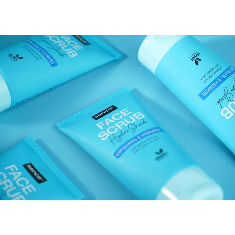 6x Sence Gezichtsscrub Alle Huidtypes Hydro Shock 150 ml