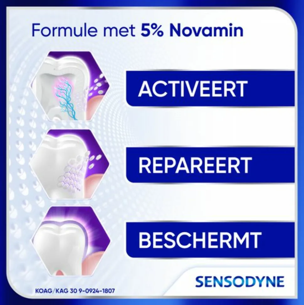 3x Sensodyne Tandpasta Clinical Repair Active White 75 ml