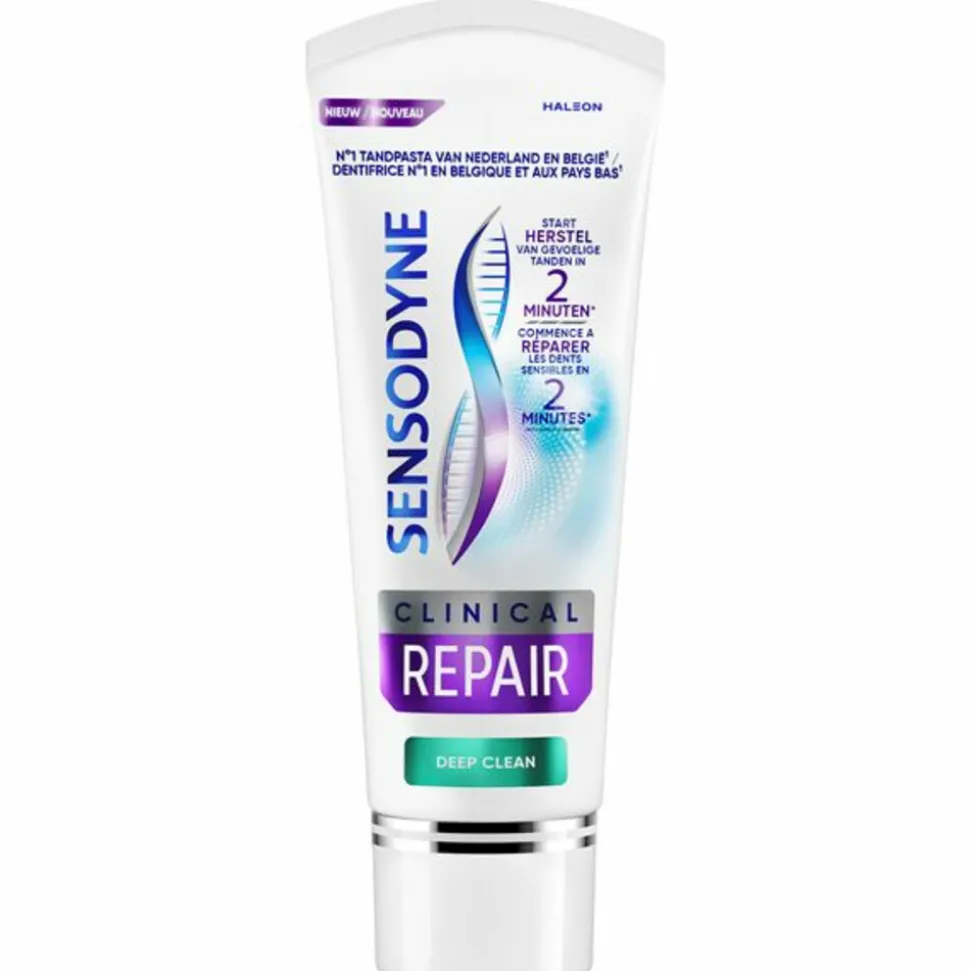 3x Sensodyne Tandpasta Clinical Repair Deep Clean 75 ml