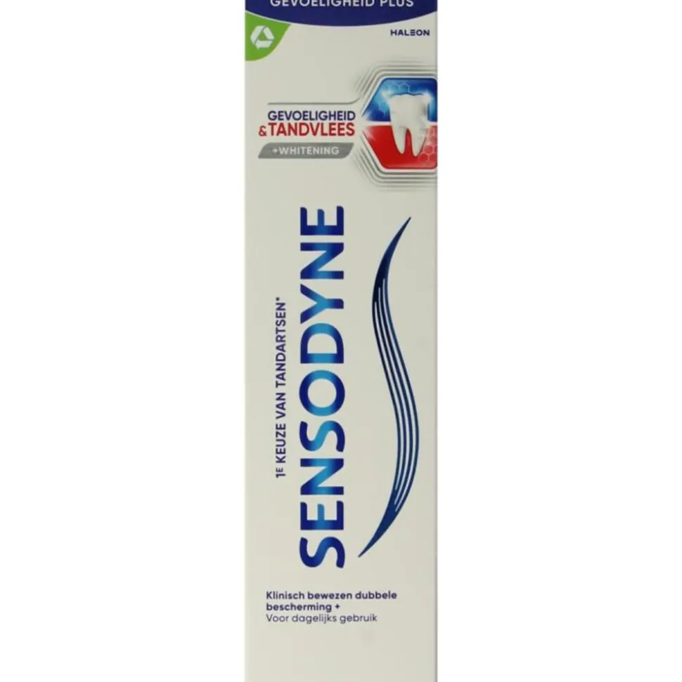 3x Sensodyne Tandpasta Gevoeligheid & Tandvlees Whitening 75 ml