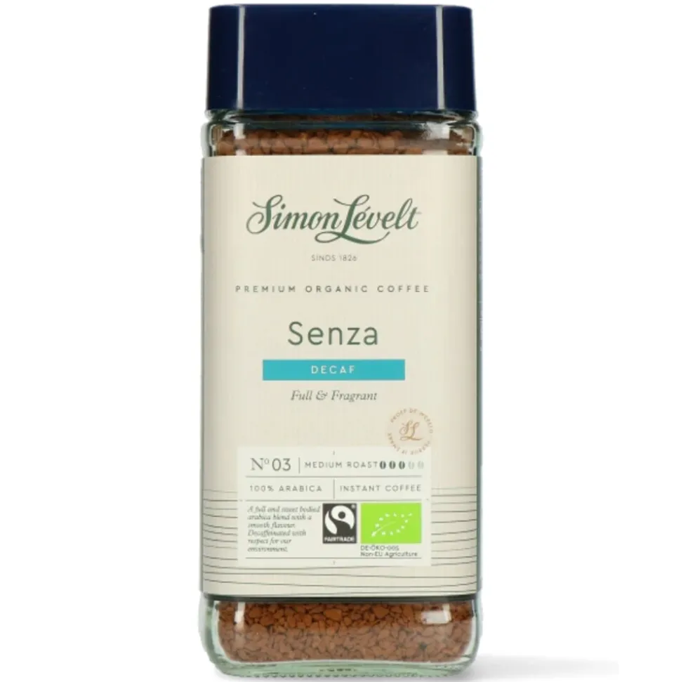 3x Simon Levelt Oploskoffie Senza Decaf 100 gr