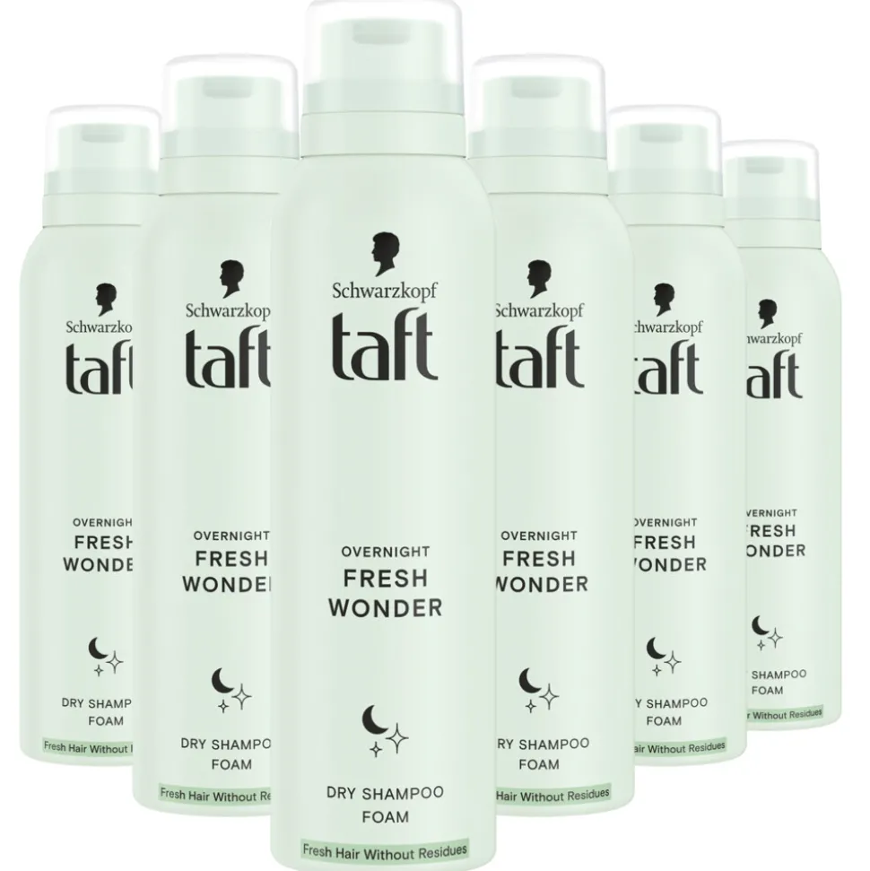 6x Taft Droogshampoo Overnight Fresh Wonders 150 ml