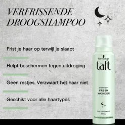6x Taft Droogshampoo Overnight Fresh Wonders 150 ml