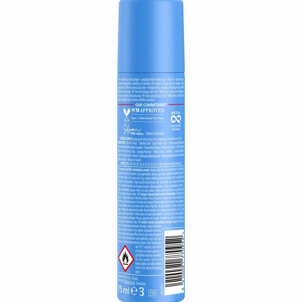 12x Taft Hairspray Ultra Strong Pocket Size 75 ml