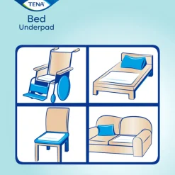 3x TENA Bed Onderlegger Plus 60 x 90 cm 5 stuks